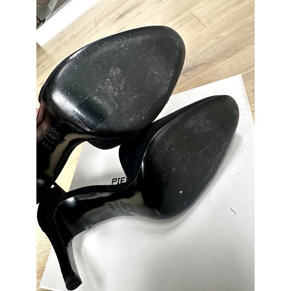 Pierre Hardy Black Suede Kid Ankle Strap Heels Size 40.5 (Retails $845)‎ - Picture 9 of 10